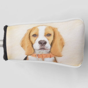 Beagle Hound Dog Malerei Original Tierart Golf Headcover