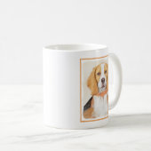 Beagle Hound Dog Malerei Original Tierart Kaffeetasse (VorderseiteRechts)