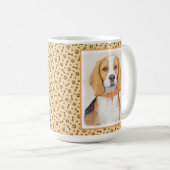 Beagle Hound Dog Malerei Original Tierart Kaffeetasse (VorderseiteRechts)