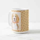 Beagle Hound Dog Malerei Original Tierart Kaffeetasse (Vorderseite Links)