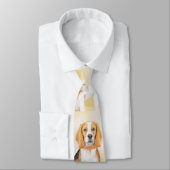 Beagle Hound Dog Malerei Original Tierart Krawatte (Gebunden)