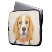 Beagle Hound Dog Malerei Original Tierart Laptopschutzhülle (Vorderseite Links)