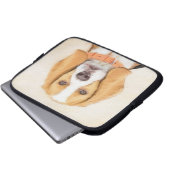 Beagle Hound Dog Malerei Original Tierart Laptopschutzhülle (Vorne Knopf)