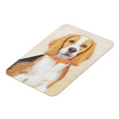 Beagle Hound Dog Malerei Original Tierart Magnet (Linke Seite)