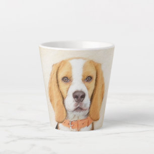 Beagle Hound Dog Malerei Original Tierart Milchtasse