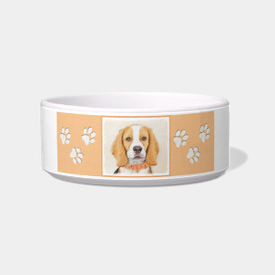 Beagle Hound Dog Malerei Original Tierart Napf