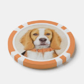 Beagle Hound Dog Malerei Original Tierart Pokerchips (Einzeln)