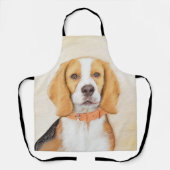 Beagle Hound Dog Malerei Original Tierart Schürze (Vorderseite)