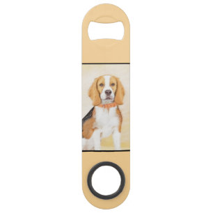 Beagle Hound Dog Malerei Original Tierart Speed Flaschenöffner