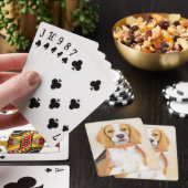 Beagle Hound Dog Malerei Original Tierart Spielkarten (In Situ)