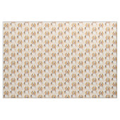 Beagle Hound Dog Malerei Original Tierart Stoff (Yard (91,4 cm))