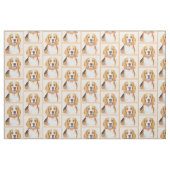 Beagle Hound Dog Malerei Original Tierart Stoff (Fat Quarter (45,7 x 55,9 cm))