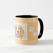 Beagle Hound Dog Malerei Original Tierart Tasse (VorderseiteRechts)