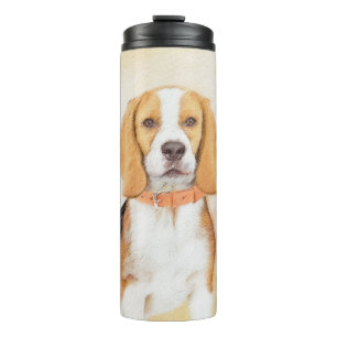 Beagle Hound Dog Malerei Original Tierart Thermosbecher