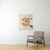 Beagle Hound Dog Malerei Original Tierart Wandteppich (Beispiel)