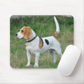 Beagle Hound Dog Mousepad (Mit Mouse)
