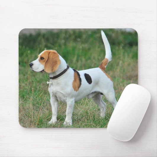 Beagle Hound Dog Mousepad (Mit Mouse)
