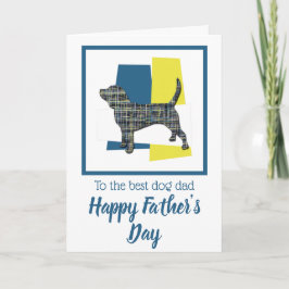 Beagle Hound Dog TriColor Vatertagskarte Karte