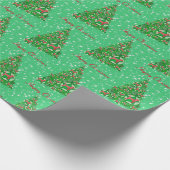 Beagle Hound Dog Weihnachtsbaum Weihnachtsstern Geschenkpapier (Ecke)