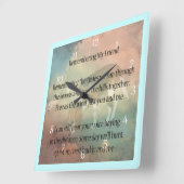 Beagle-Hound-Haustier-Uhr Quadratische Wanduhr (Winkel)