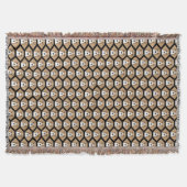 Beagle Hound Honeycomb Muster Throw Blanket Decke (Vorderseite)
