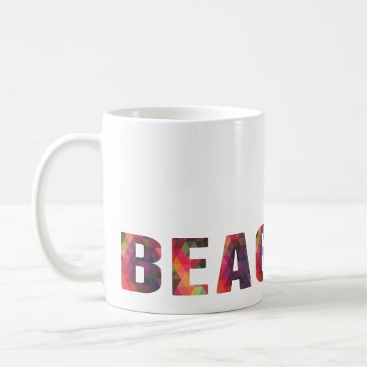 Beagle Hound Hund farbenfrohe grafische Multi-Tass Kaffeetasse (Links)