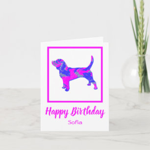 Beagle Hound Hund Funny Geburtstagskarte Karte
