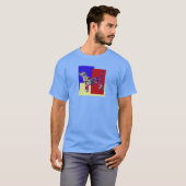 Beagle Hound Hund Haustier Silhouette RYB TriColor T-Shirt (Vorne ganz)