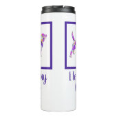 Beagle Hound Hund Niedliche Silhouette PPY&B Thermosbecher (Rückseite)