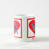 Beagle Hound Hund Red Valentine's Day Coffee Tasse (Mittel)