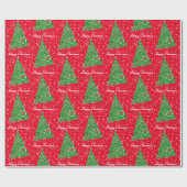 Beagle Hound Hund Weihnachtsbaum Weihnachtsfeierta Geschenkpapier (Flach)