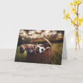 Beagle Hound Lover Dog Welpen Dog Denken Sie an Si Karte (Gelbe Blume)