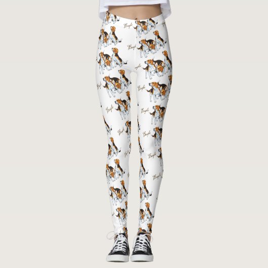Beagle Hounds Leggings (Vorderseite)