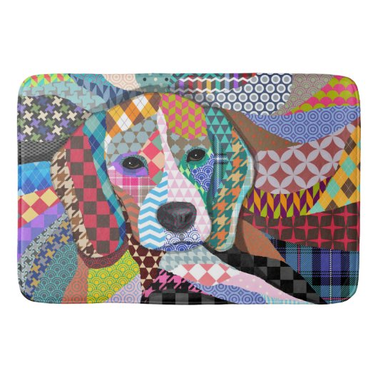 Beagle Hund 161 Badematte (Vorderseite)
