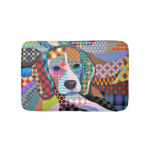 Beagle Hund 161 Badematte