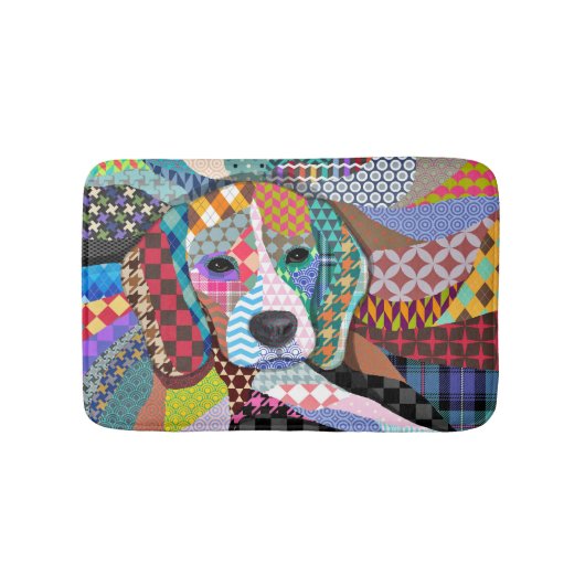 Beagle Hund 161 Badematte (Vorderseite)