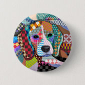 Beagle Hund 161 Button (Vorderseite)
