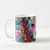 Beagle Hund 161 Multicolor-Muster Kaffeetasse (Links)