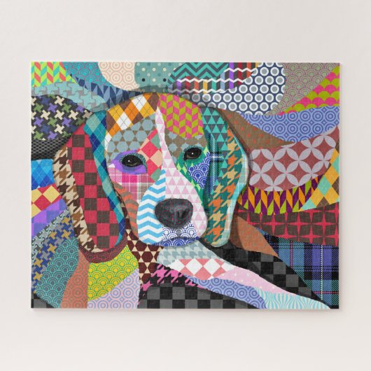 Beagle Hund 161 Puzzle (Horizontal)