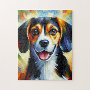 Beagle Hund Acryl Druck Hunde Liebhaber Geschenk Puzzle