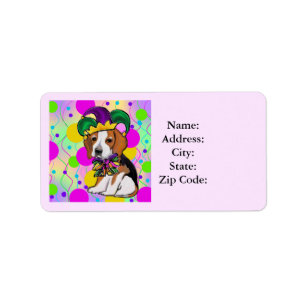 Beagle-Hund Adressaufkleber