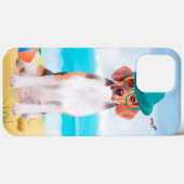 Beagle-Hund am Strand Case-Mate iPhone Hülle (Rückseite (Horizontal))