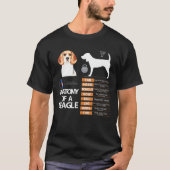 Beagle Hund Anatomie Mama Oma Vater Männer Frauen T-Shirt (Vorderseite)