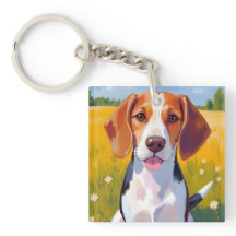 Beagle-Hund-Aquarell-Haustiermalerei
