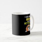 Beagle Hund arbeiten harter Beagle Besseres Leben Kaffeetasse (VorderseiteRechts)