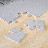 Beagle Hund auf einem Schneeweg Design Jigsaw Puzz Puzzle (Seite)