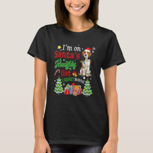 Beagle Hund auf Weihnachtsfeiern T-Shirt