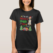 Beagle Hund auf Weihnachtsfeiern T-Shirt (Vorderseite)