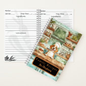 Beagle-Hund-Chef-Spiral-Rezeptbuch Notizblock (Innen)