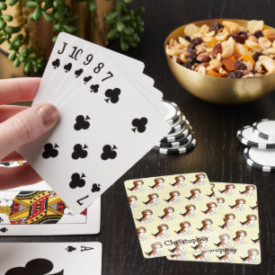 Beagle-Hund-Design mit beliebigem Hintergrund Spielkarten
